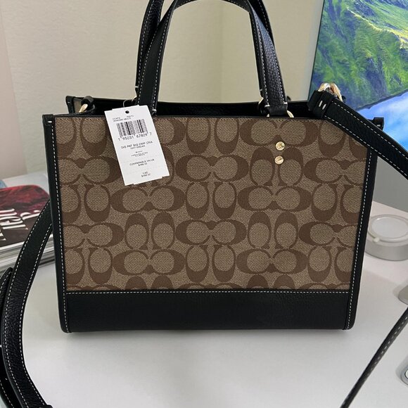 Coach Dempsey Carryall In Signature Canvas With Patches CC873 - Picture 6 of 8